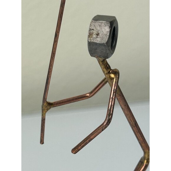 Rock Creek Metal Craft Nuts Wire Bolts Fly Fishing Art Welded Figure Eclectic - Picture 10 of 15